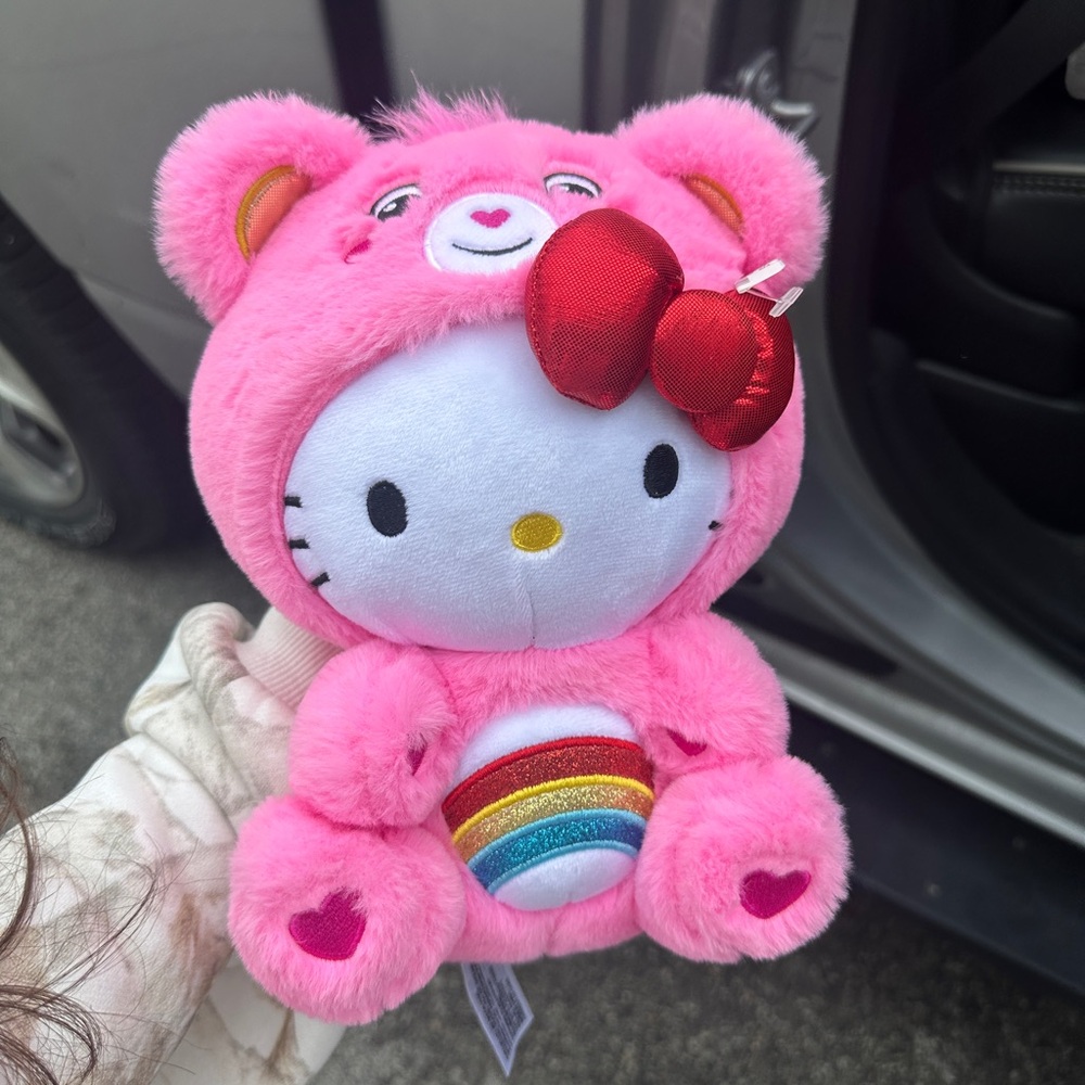 Hello Kitty Care Bear Plush Pink Like New